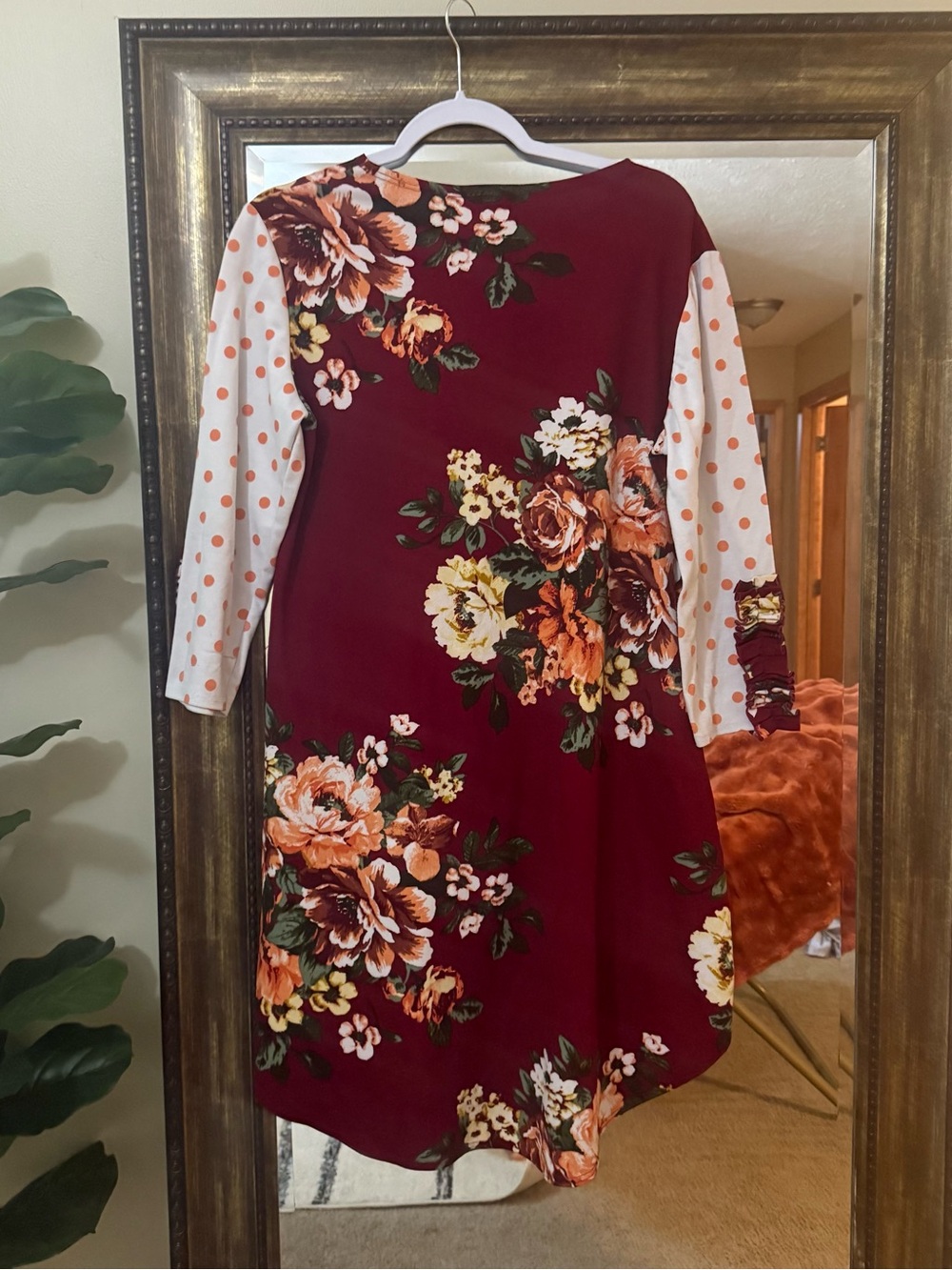 Mix Print HighLow Top - Picture 3 of 6